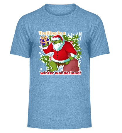 Hellblau Meliert-6806