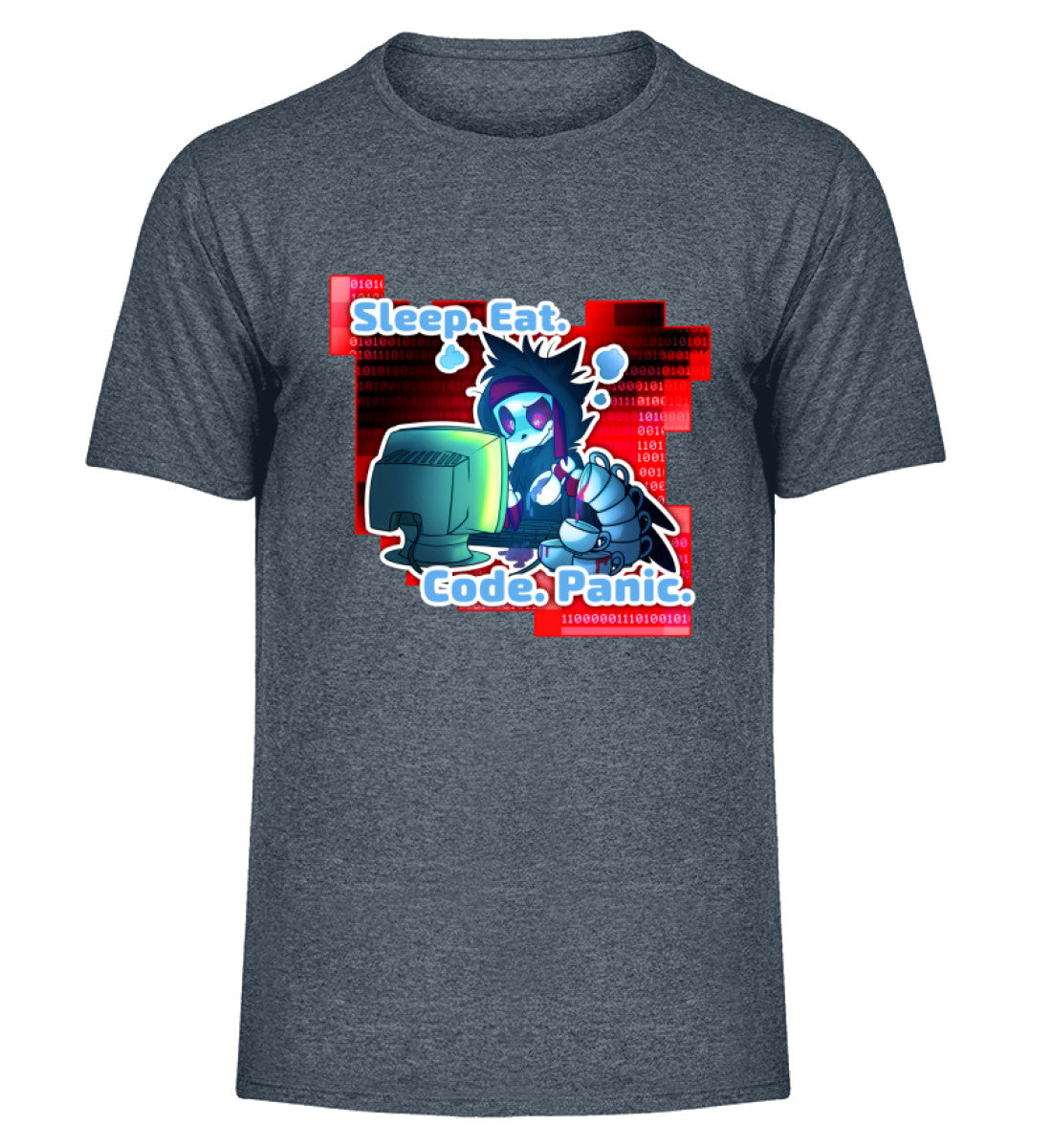 Dunkelgrau Meliert-6808