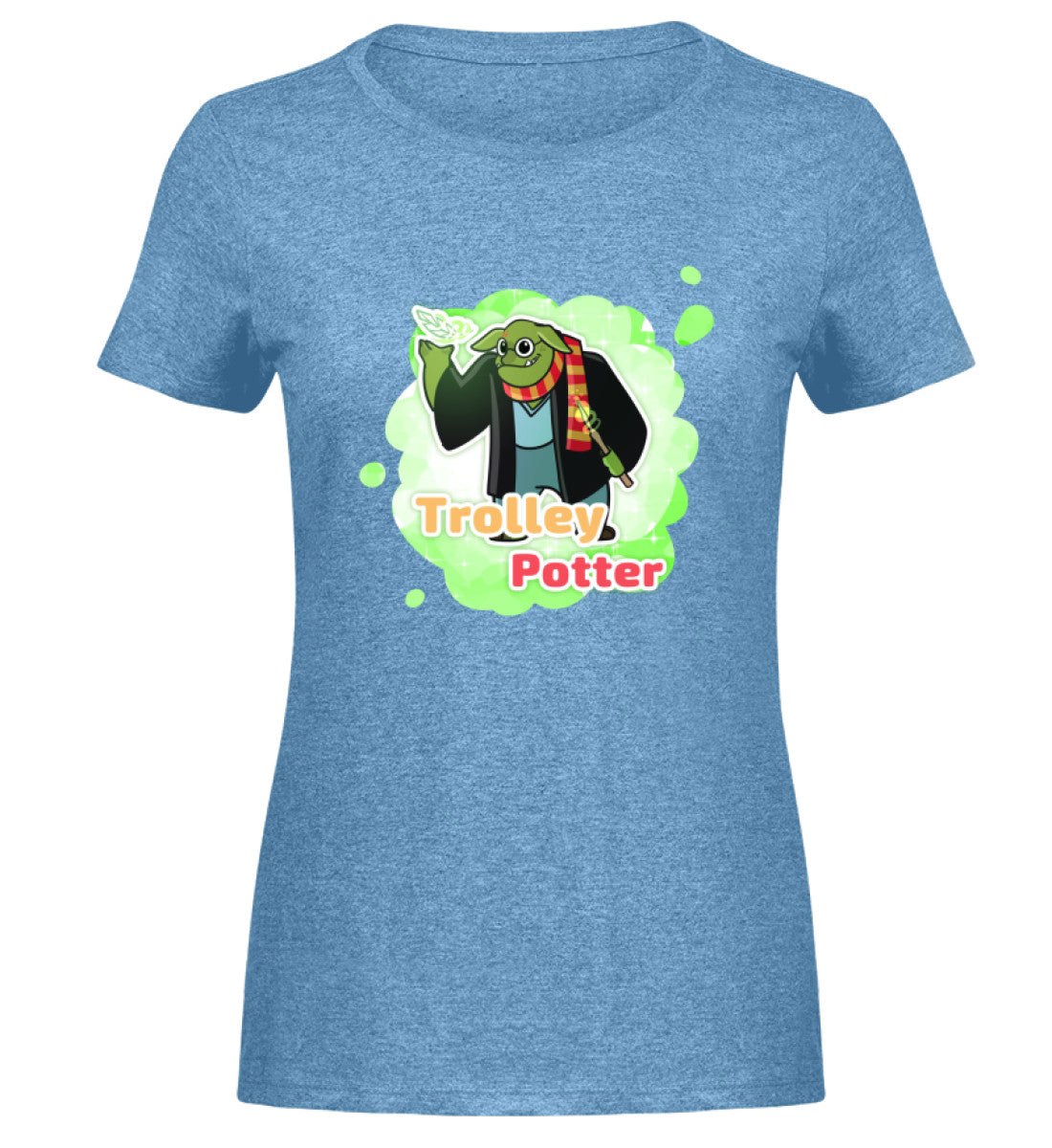 Hellblau Meliert-6806