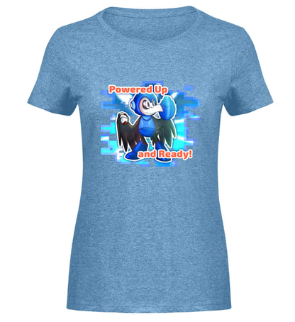 Hellblau Meliert-6806
