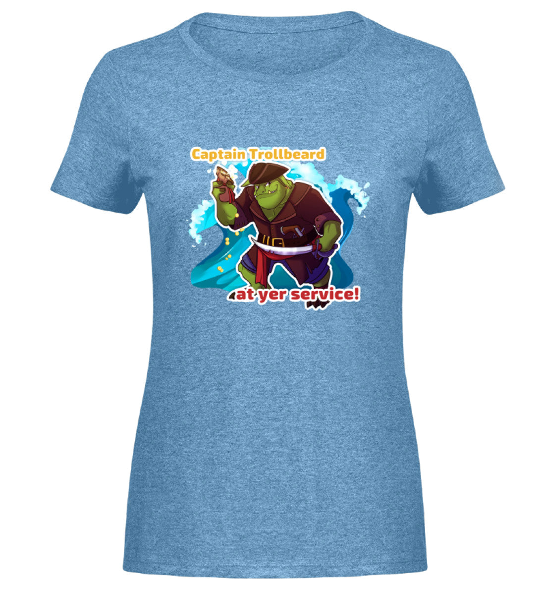 Hellblau Meliert-6806